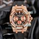 Copy Audemars Piguet Royal Oak Rose Gold Diamond Watch Black Chronograph Dial 42MM (3)_th.jpg